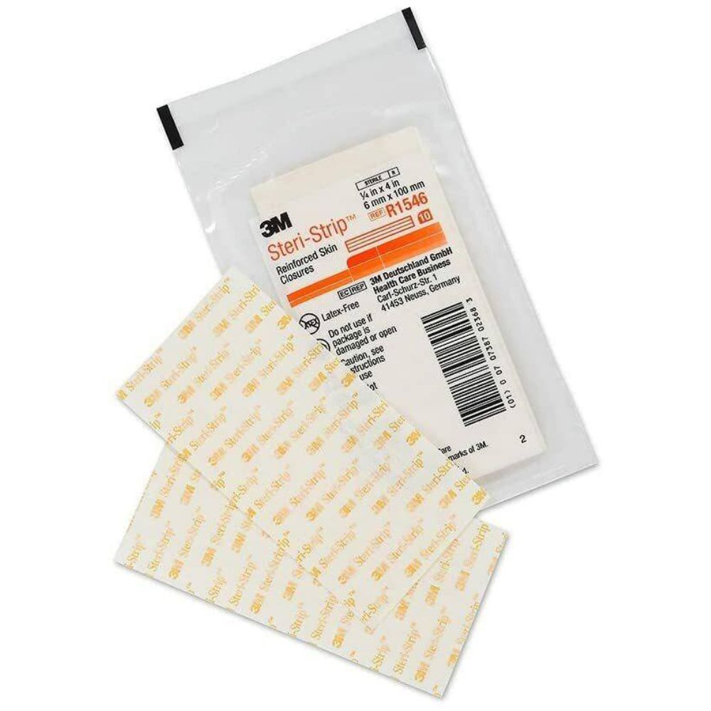 Wzmocnione zamknięcia skóry 3M Steri-Strip 6 mm x 100 mm (opakowanie 10 szt.)