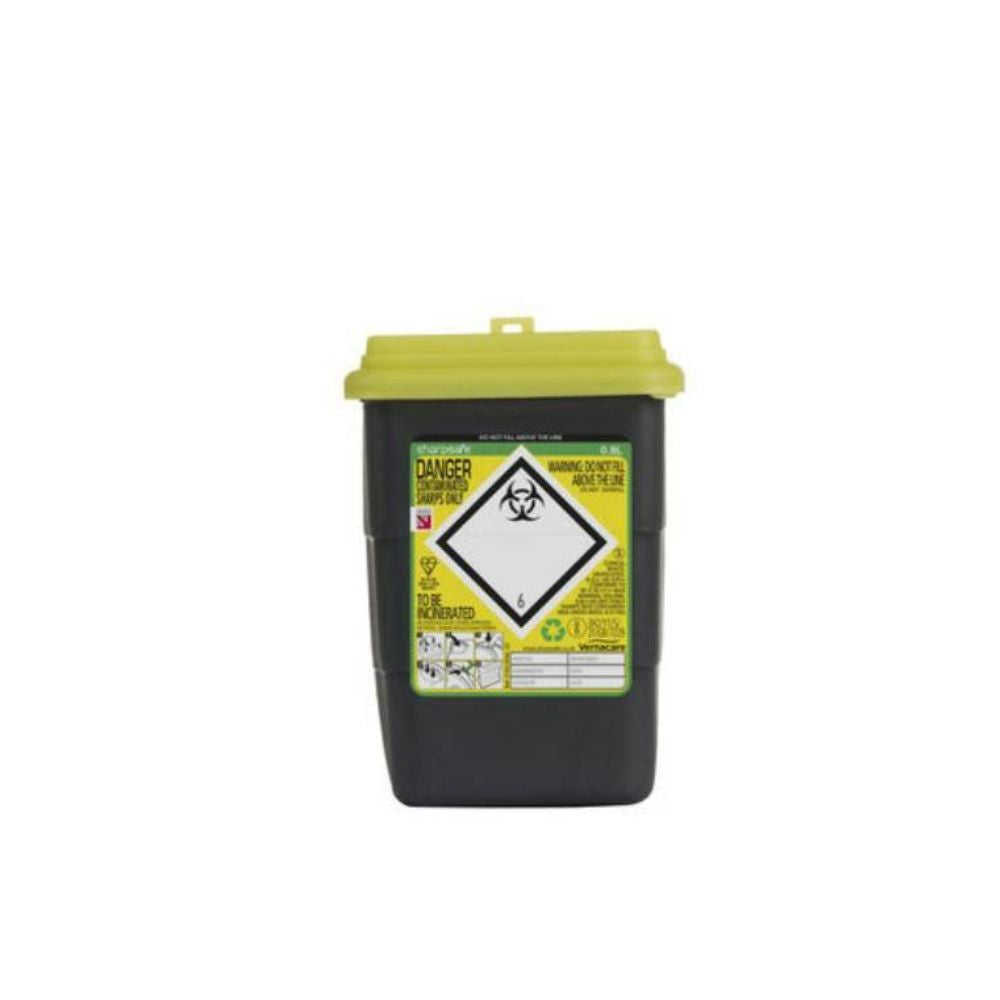 0,8 liter Sharpsafe gul skarpe affaldsbeholder