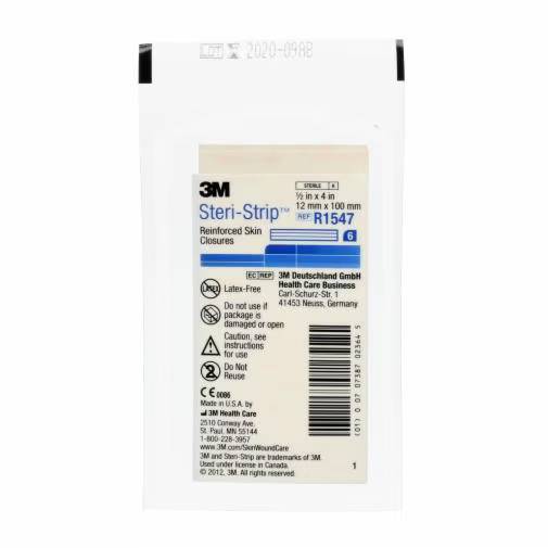 Wzmocnione zamknięcia skóry 3M Steri-Strip 12 mm x 100 mm, opakowanie 6 szt.