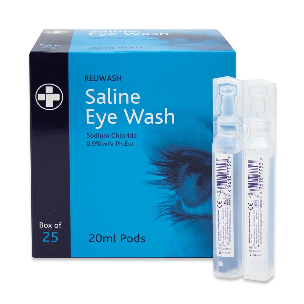 Spălătorie pentru ochi Reliwash Saline 20 ml