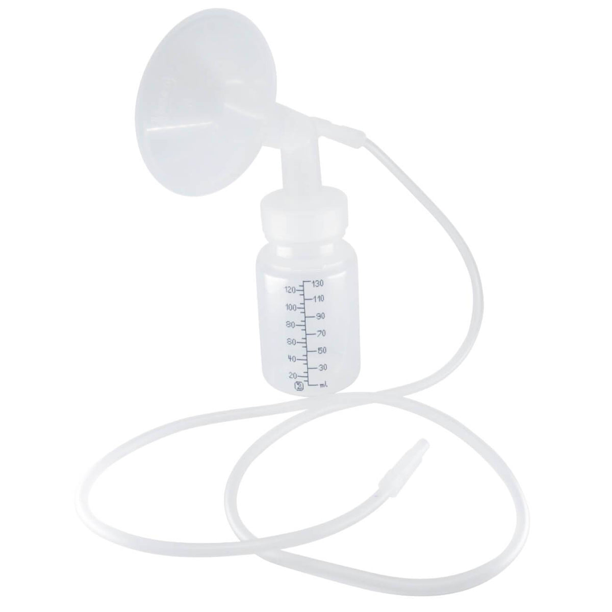 Sterilní souprava na sběr mateřského mléka 30mm štít 50ml láhev s 100cm hadičkou