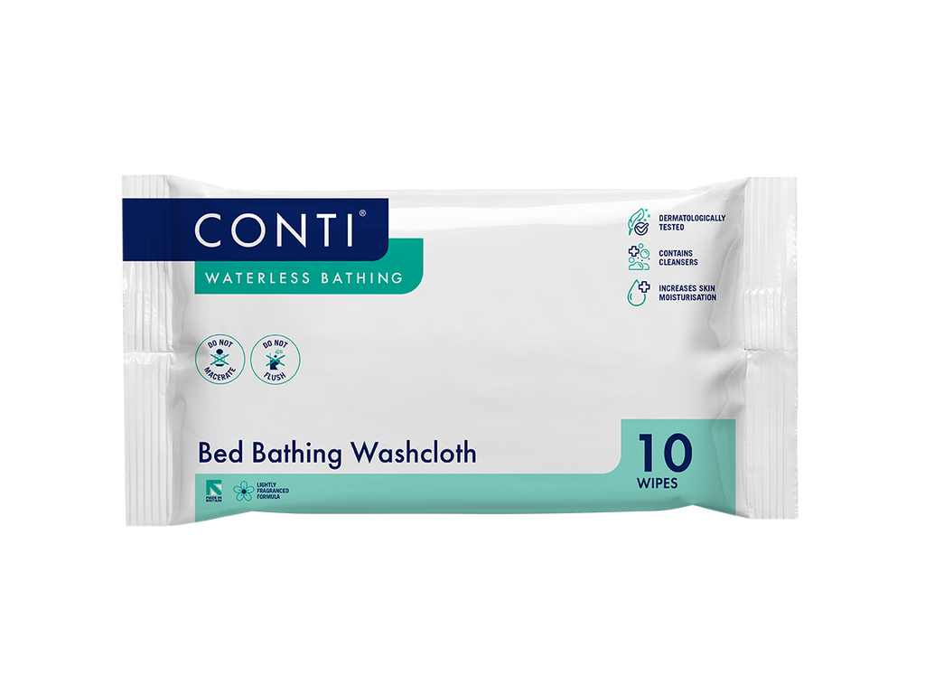 Conti® rúm baðþvottaefni Ilmlausir 10 klútar