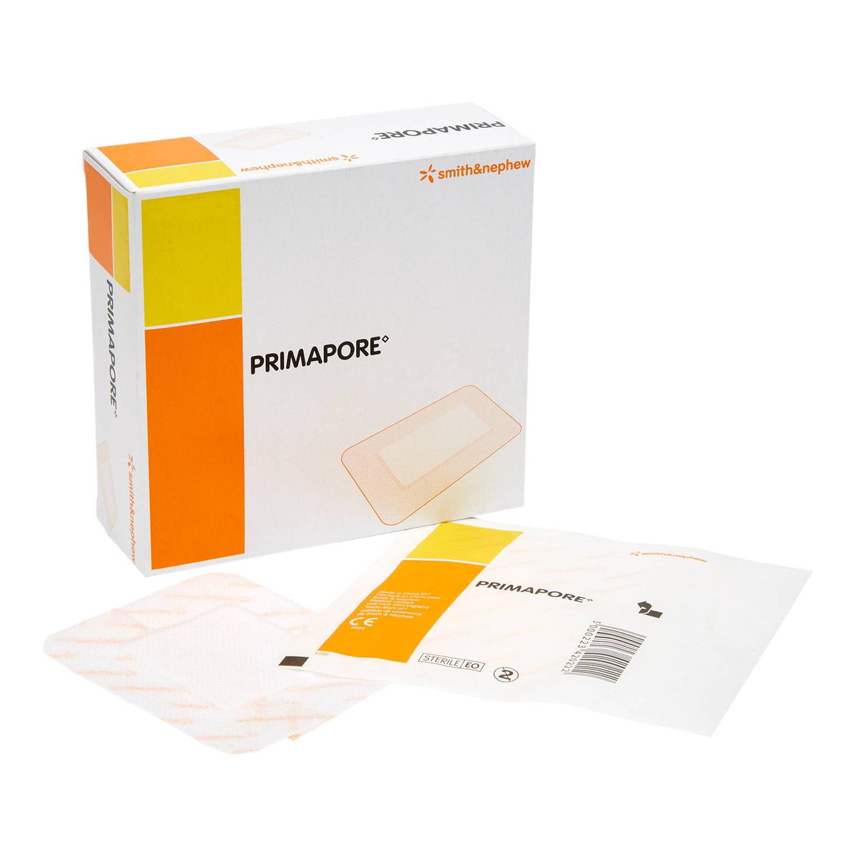 25 cm x 10 cm Absorpční obvazy Primapore s přilnavým okrajem