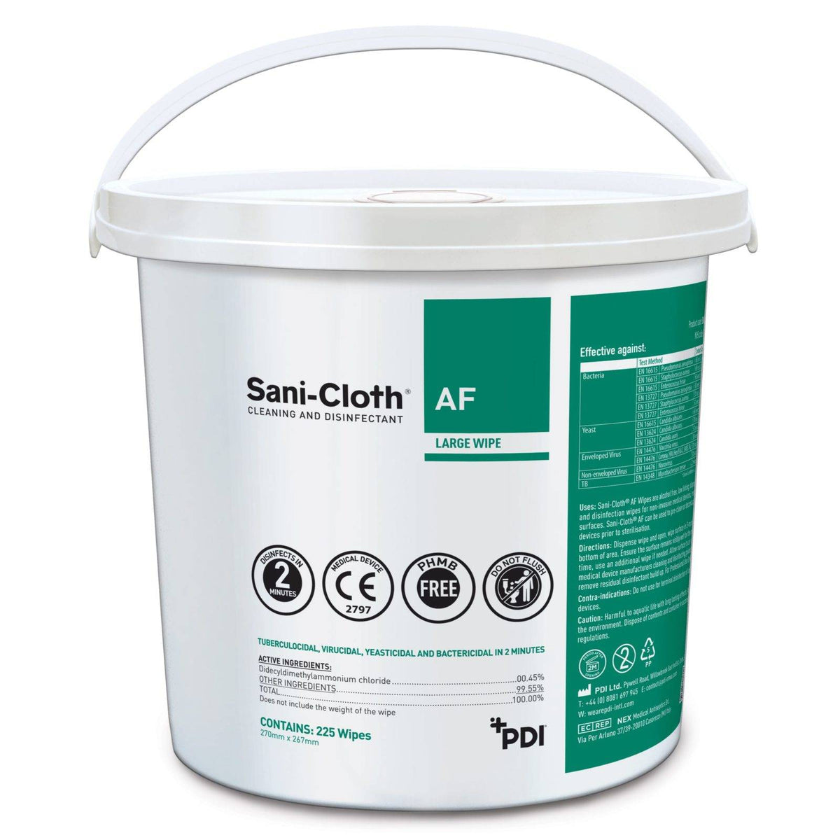 Sani-Cloth AF kbelík s 225 ubrousky