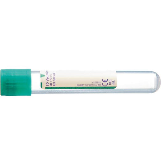 BD Vacutainer 10ml Heparin Plasma Green odběrové zkumavky krve