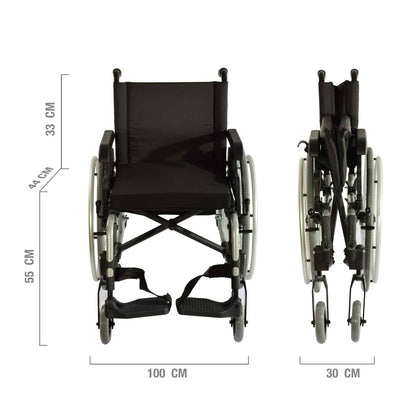 Wózek inwalidzki Teqler Comfort 42cm/44cm/56cm