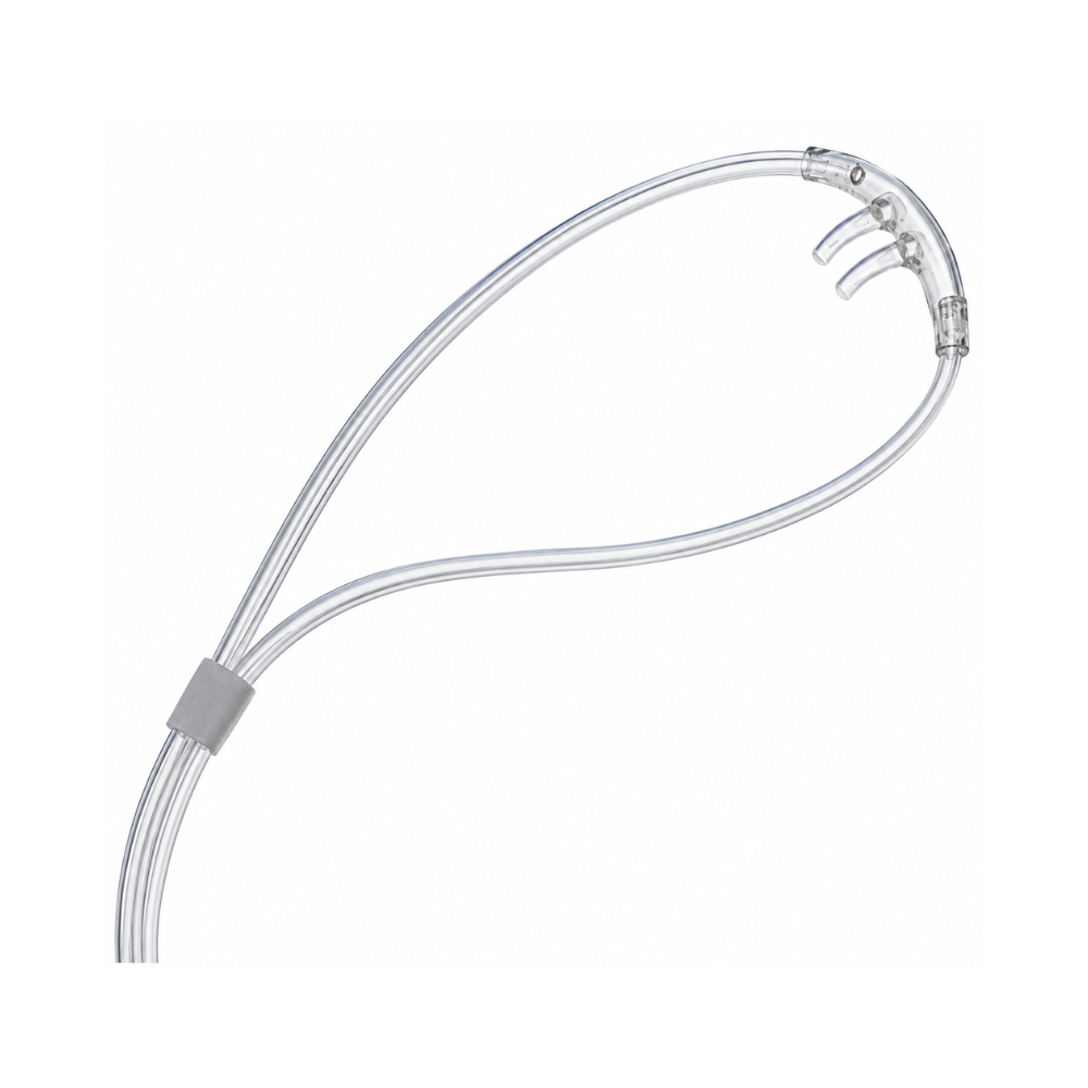 Paediatric Nasal Oxygen Cannula with Curved Prongs and 213cm Tubing