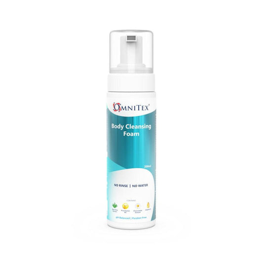 Omnitex 200ml Schiuma Detergente per il Corpo Senza Risciacquo