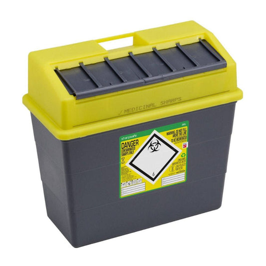 30 Liter Sharpsafe Gul Affaldsbeholder