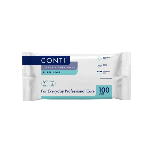 30 cm x 36 cm Conti Supersoft čistící suché ubrousky pro velké pacienty