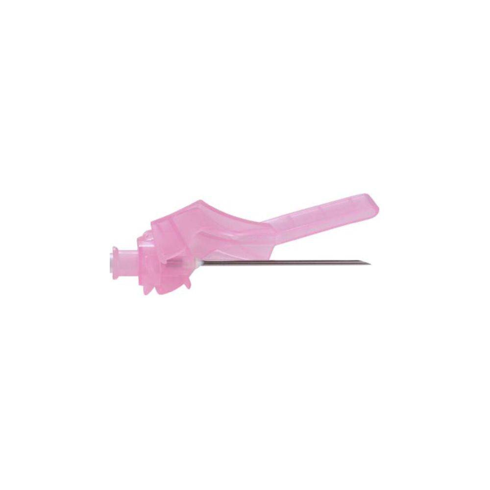 Aguja de seguridad Terumo Agani rosa de 18 g y 1 pulgada