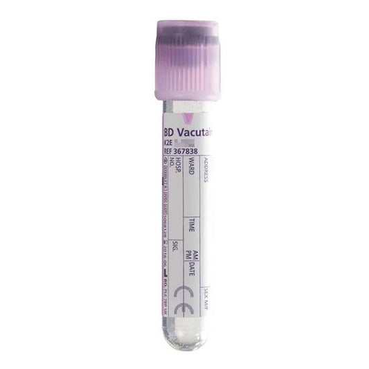 BD Vacutainer 3ml EDTA Lavender Blood Collection Tubes - UKMEDI - UK MEDICAL SUPPLIES