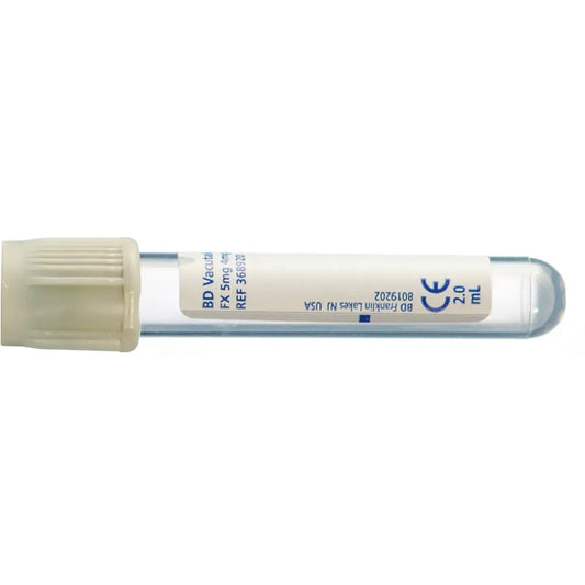 BD Vacutainer 2ml zkumavky pro odběr krve s fluoridem/oxalátem šedé barvy