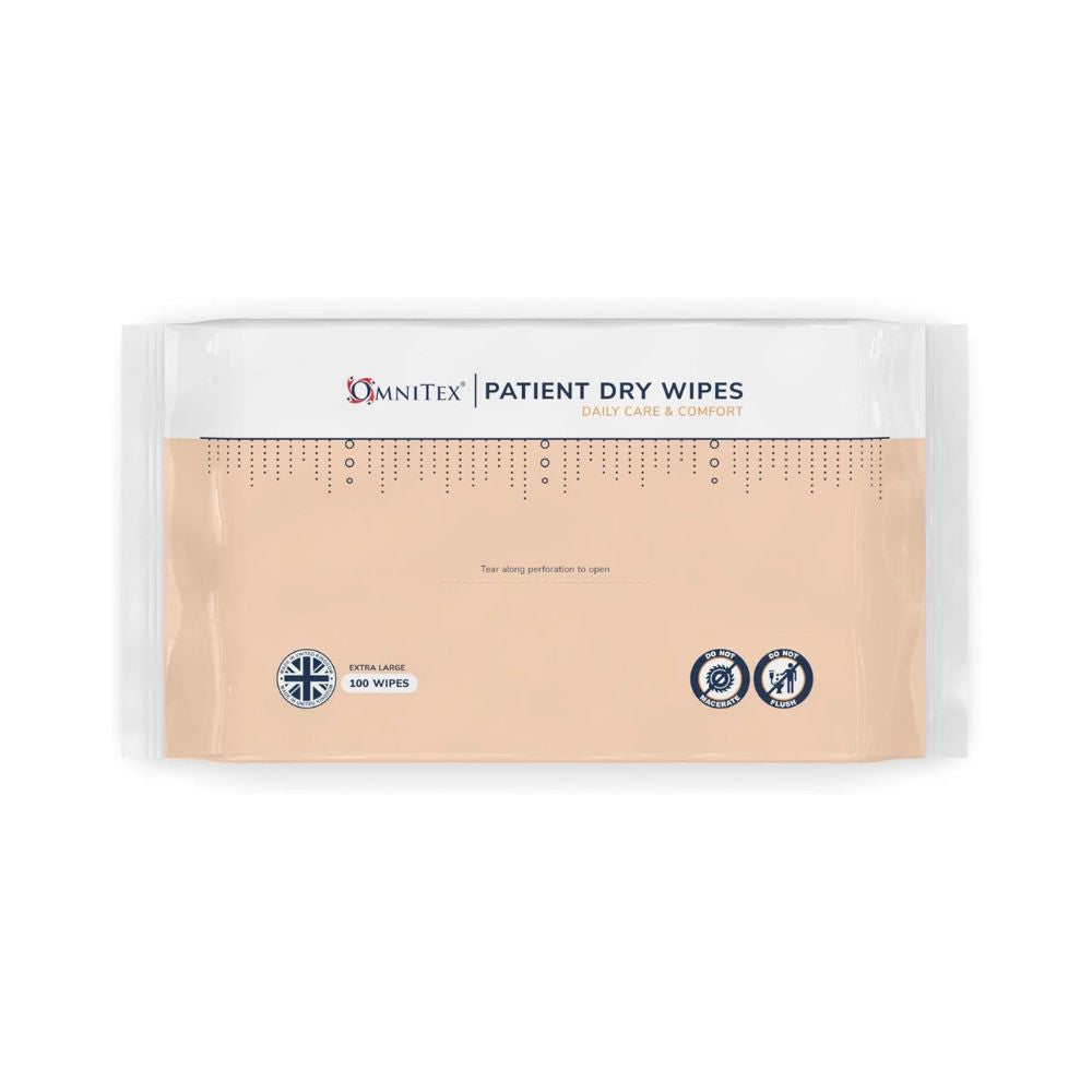 Omnitex XL Patient Dry Wipes Pack of 100