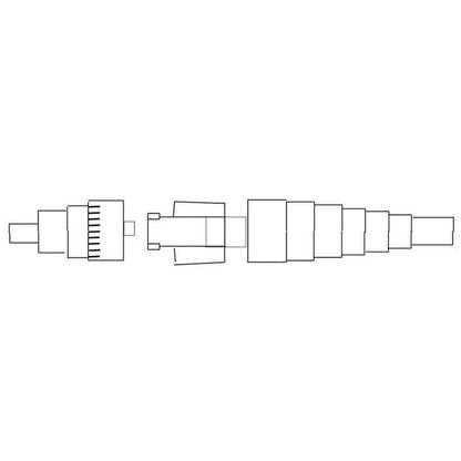 Afvoerconnector vrouwelijk/mannelijk combipakket