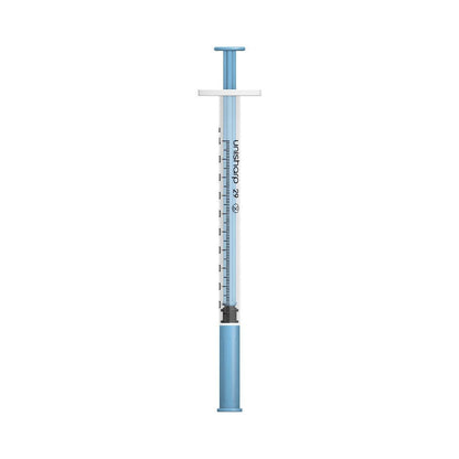 1 ml 0,5 inci 29 g seringă și ac albastru Unisharp u100