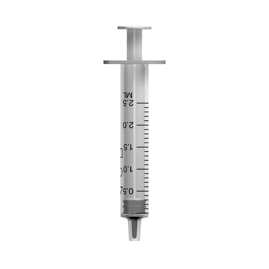 2,5ml stříkačka Luer Slip se sníženým obsahem Dead Space