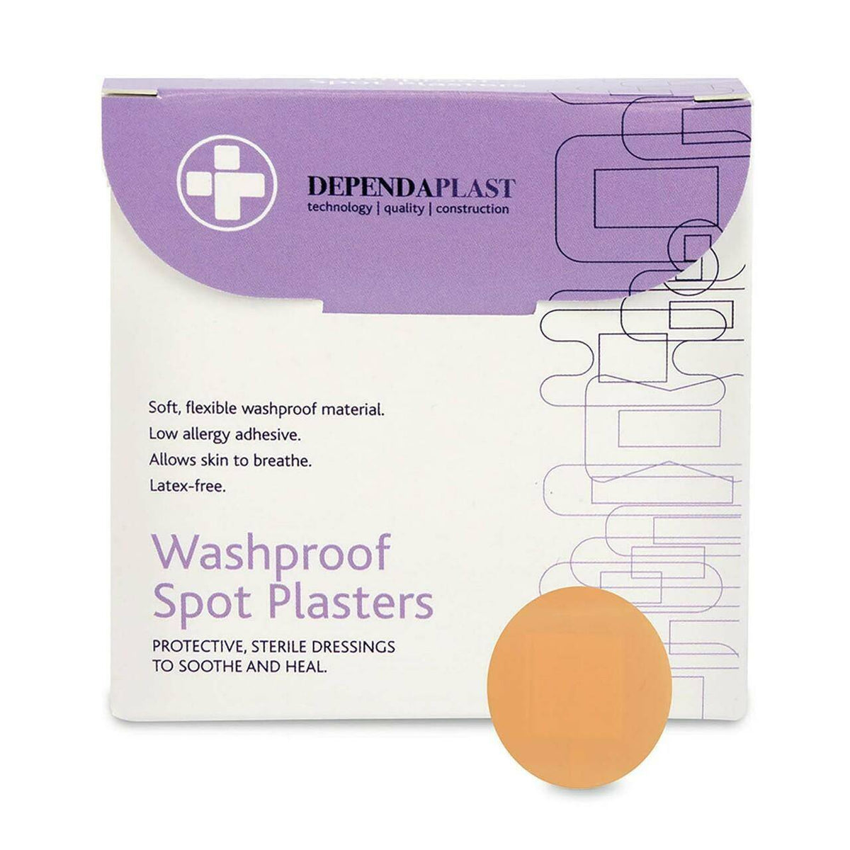 Dependaplast Tencuieli neperforate rezistente la spălare 2,2 cm x 100