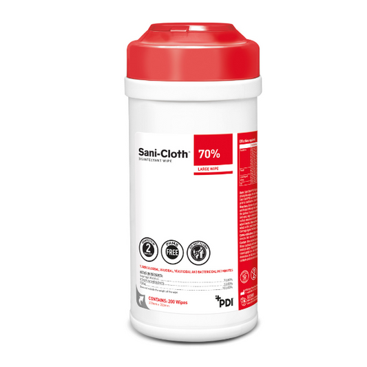 Sani-Cloth 70% chusteczki nasączone alkoholem izopropylowym, tuba zawierająca 200 chusteczek