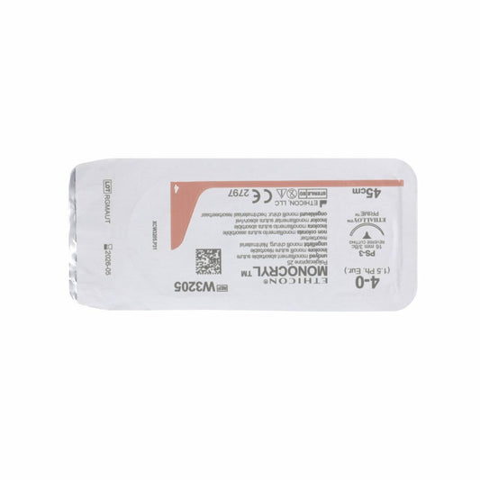 Sutura monocrilica 16 mm 45 cm 4-0 1,5 Non colorata