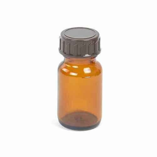 Butelka ze szkła oranżowego o pojemności 30 ml z zakrętką