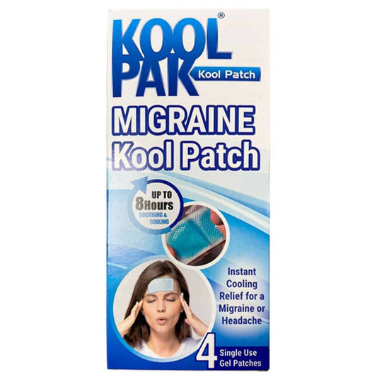 Chladící náplast Koolpak na migrénu 4 balení
