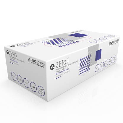 Unigloves Advanced Zero Accelerator Examinare fără nitril multifuncțional și fără pulbere Cutie de 100