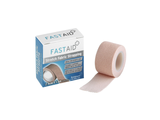 Fast Aid Stretch Stof Strapping 2,5cm x 1,5m