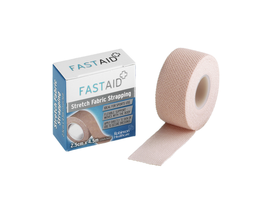 Fast Aid Stretch Stof Strapping 2,5cm x 4,5m