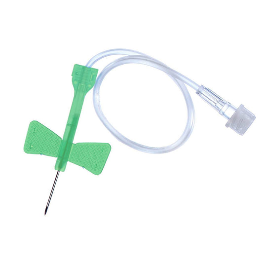 Zestaw infuzyjny z skrzydłami bezpieczeństwa 21g 19mm z rurką 30cm