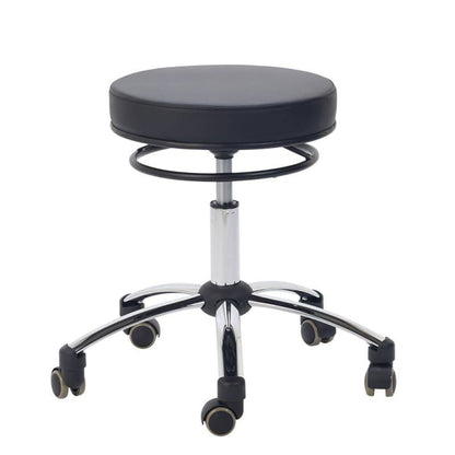 Black Swivel Stool with Release Ring - UKMEDI