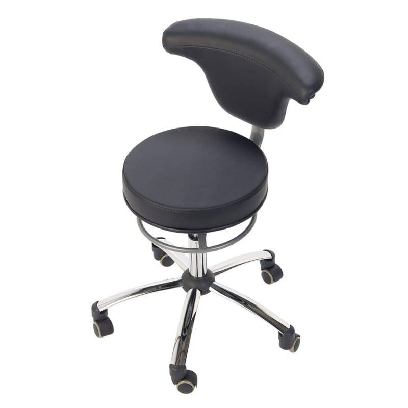 Black Medical Swivel Chair - UKMEDI - UK MEDICAL SUPPLIES