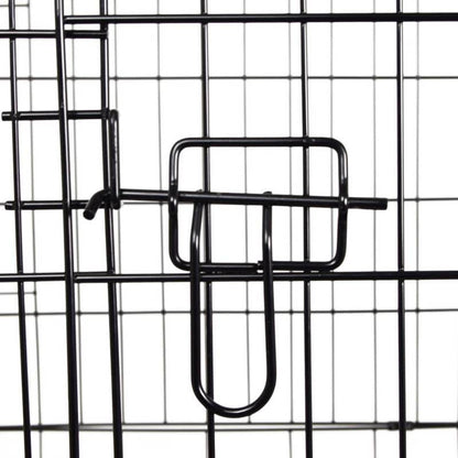 Black Folding Animal Cage Large  - UKMEDI - UK MEDICAL SUPPLIES