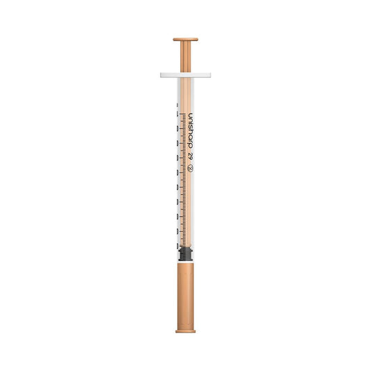 1 ml 0,5 palce 29g stříkačka a jehla Peach Unisharp u100