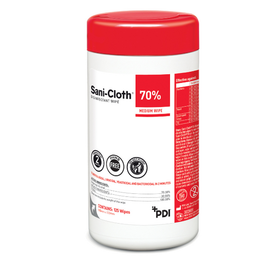 Sani-Cloth 70% Tuba 125 chusteczek