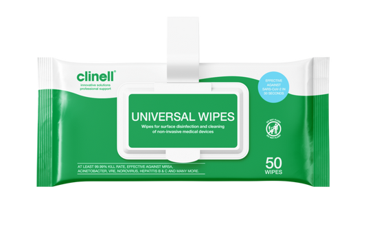Univerzální ubrousky Clinell Clip Pack 50